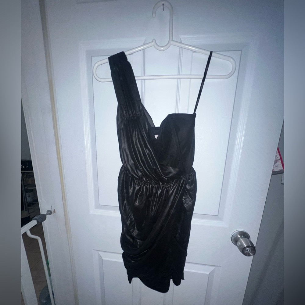 BEBE Kardashian off the shoulder dress